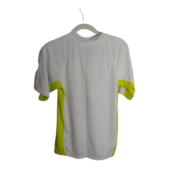 Ocean Pacific (OP) Unisex Rash Guard Shirt Size XXL/18 Arctic White Surf Sunset - Picture 2 of 5